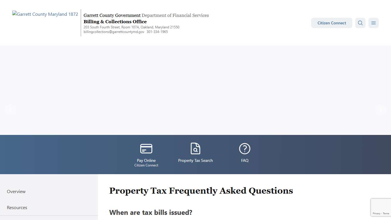 Property Tax Frequently Asked Questions Garrett County Government